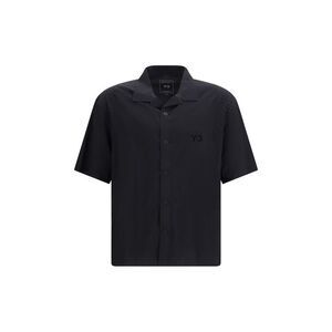 Y-3 Black Polyester Shortsleeve Men's Shirt